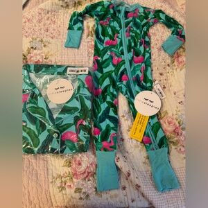 Little Sleepies Flamingo Palm Springs Pajamas Set